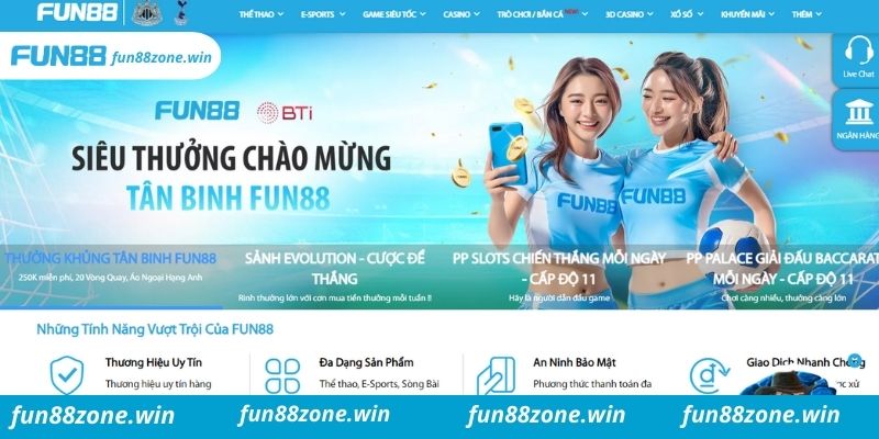 Lựa chọn Fun88 - sự tin tưởng của mọi người